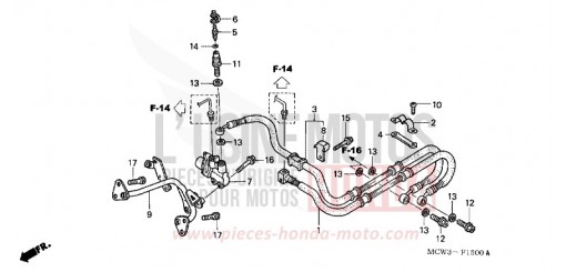 DURITE FREIN ARRIERE (VFR800) VFR8003 de 2003